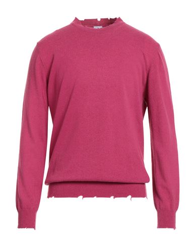 Stilosophy Man Sweater Magenta Size Xxl Wool, Viscose, Polyamide, Cashmere In Purple
