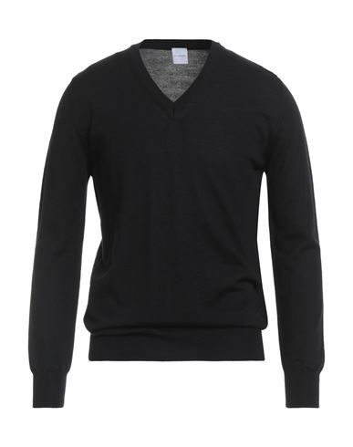 Stilosophy Man Sweater Black Size Xl Merino Wool, Acrylic In Black