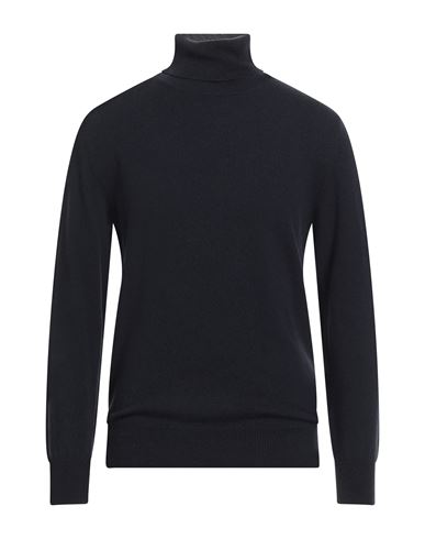 Altea Man Turtleneck Midnight Blue Size M Cashmere In Blue