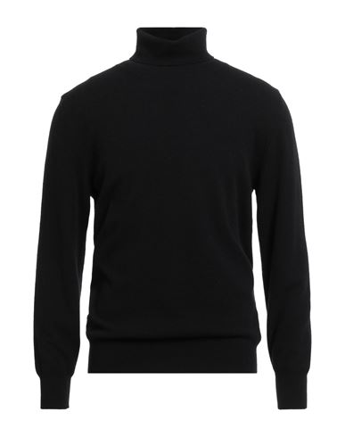 Altea Man Turtleneck Black Size S Cashmere In Black