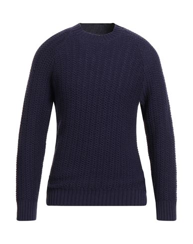 Circolo 1901 Man Sweater Dark Purple Size M Merino Wool In Black