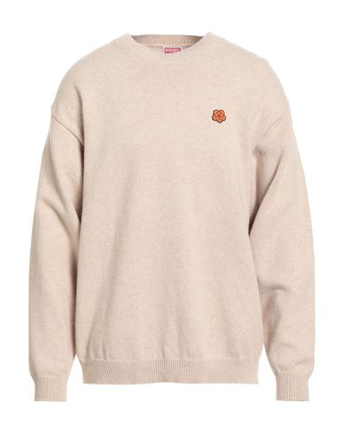 Kenzo Man Sweater Beige Size Xl Wool