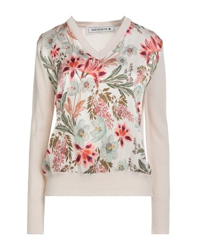 Shirtaporter Woman Sweater Beige Size 6 Wool, Viscose, Polyamide, Cashmere, Elastane