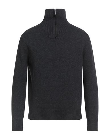 Daniele Fiesoli Man Turtleneck Charcoal Size S Merino Wool, Polyamide In Gray
