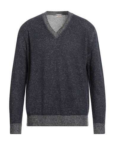 Massimo Alba Man Sweater Navy Size Xl Linen, Cashmere In Gray