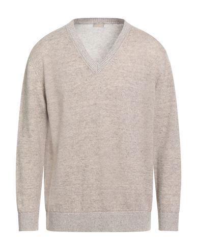 Massimo Alba Man Sweater Beige Size Xl Linen, Cashmere In Neutral