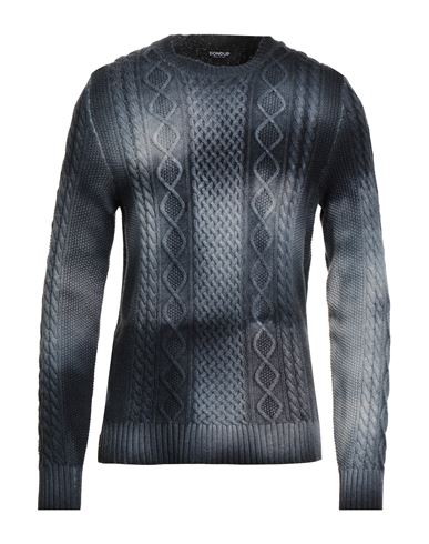 Dondup Man Sweater Midnight Blue Size 38 Wool, Polyamide In Gray