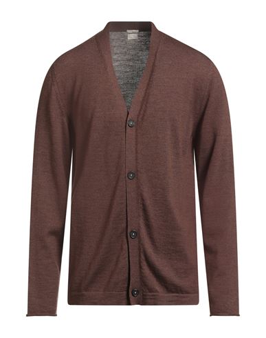 Massimo Alba Man Cardigan Chocolate Brown Size Xl Virgin Wool