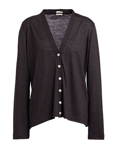 Massimo Alba Woman Cardigan Dark Brown Size L Wool