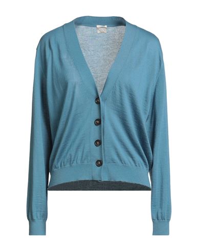 Massimo Alba Woman Cardigan Slate Blue Size M Cashmere