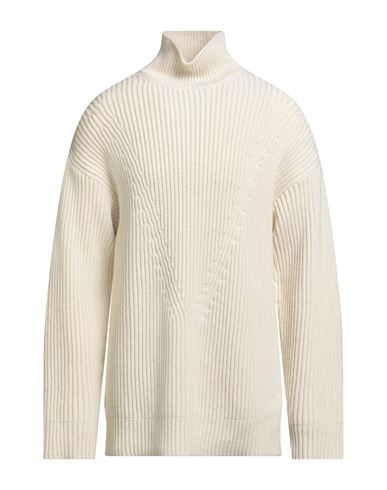 Jil Sander Man Turtleneck Ivory Size 42 Wool