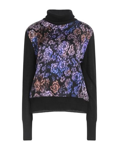 Shirtaporter Woman Turtleneck Black Size 6 Wool, Viscose, Polyamide, Cashmere, Elastane