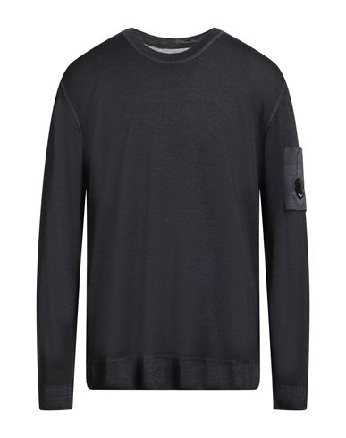 C.p. Company C. P. Company Man Sweater Midnight Blue Size Xxl Wool In Black