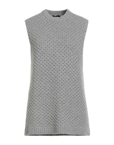Fabiana Filippi Woman Sweater Grey Size 10 Virgin Wool, Silk, Cashmere In Gray