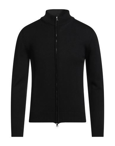 Luigi Borrelli Napoli Man Cardigan Black Size 38 Wool In Black