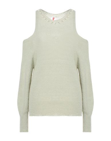 Kontatto Woman Sweater Light Green Size Onesize Alpaca Wool, Polyamide In Green
