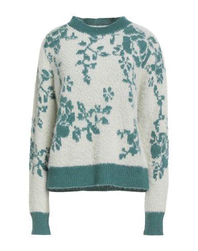 Cellier Woman Sweater Deep Teal Size M Polyamide, Acrylic, Wool, Mohair Wool In Green
