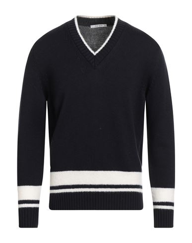 Kangra Cashmere Kangra Man Sweater Midnight Blue Size 40 Wool, Polyamide In Black