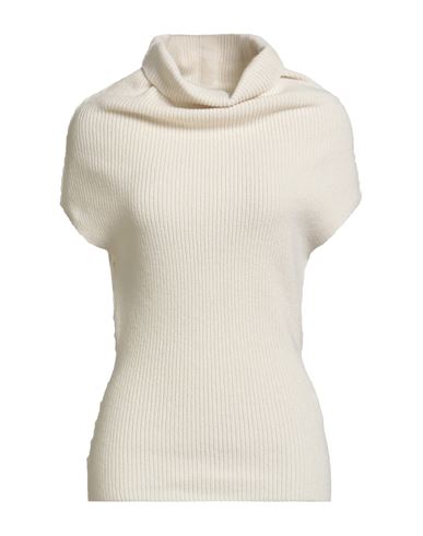 Rick Owens Woman Turtleneck Ivory Size S Virgin Wool In White