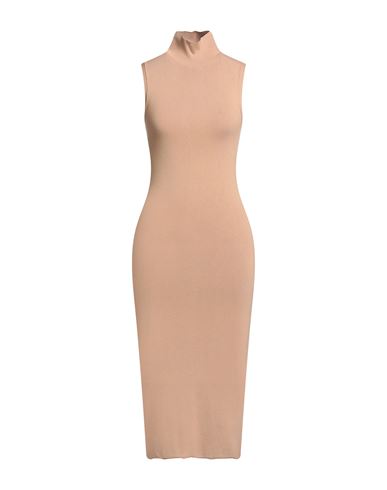 Vicolo Woman Midi Dress Camel Size Onesize Viscose, Polyester