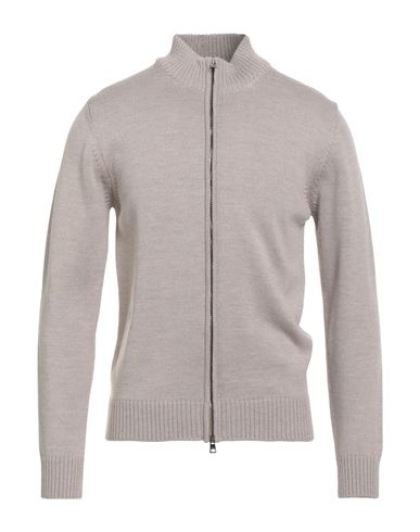 Luigi Borrelli Napoli Man Cardigan Light Brown Size 40 Wool In Gray