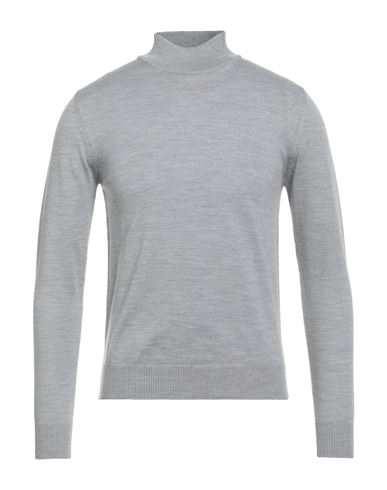Luigi Borrelli Napoli Man Turtleneck Light Grey Size 38 Wool In Gray