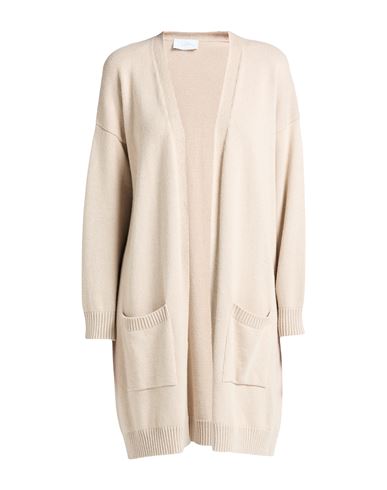 Soallure Woman Cardigan Beige Size S Viscose, Wool, Polyamide, Cashmere In Neutral