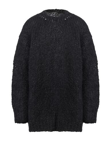 Ann Demeulemeester Man Sweater Black Size S Mohair Wool, Virgin Wool