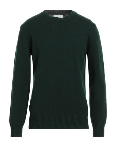 Harmony Paris Man Sweater Dark Green Size Xl Lambswool In Green