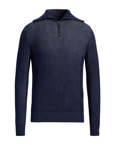 Ballantyne Man Turtleneck Light Blue Size 42 Cotton, Cashmere In Blue