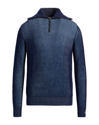 Ballantyne Man Turtleneck Light Blue Size 42 Cotton, Cashmere In Blue