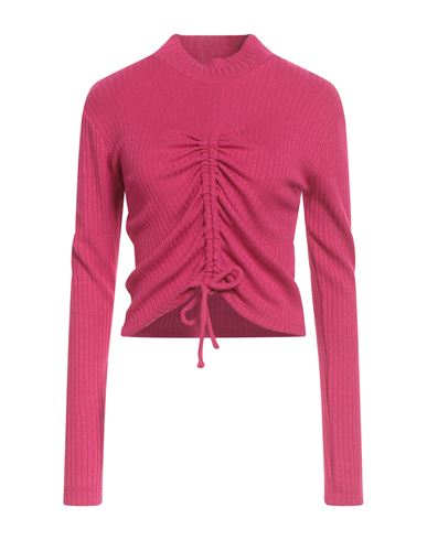 Hanita Woman Turtleneck Garnet Size S Viscose, Polyester, Nylon, Elastane In Pink