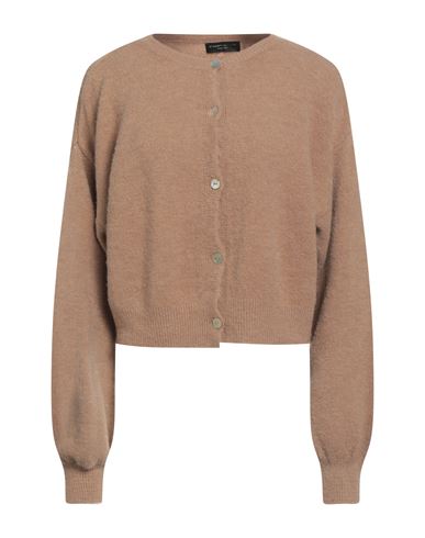 Angela Mele Milano Woman Cardigan Camel Size Onesize Polyamide, Acrylic, Wool, Elastane