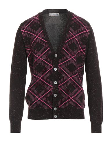 Ballantyne Man Cardigan Dark Brown Size 40 Cashmere In Brown