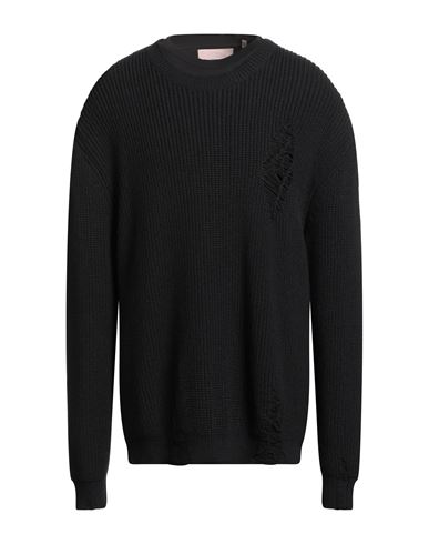 An Other Date Man Sweater Black Size Xl Cotton In Black