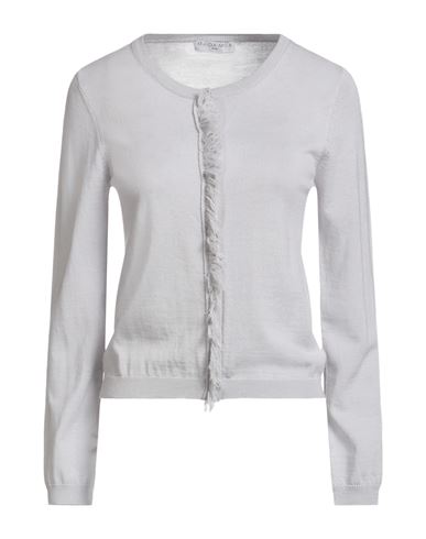 Maïda Mila Woman Cardigan Light Grey Size M Wool In White