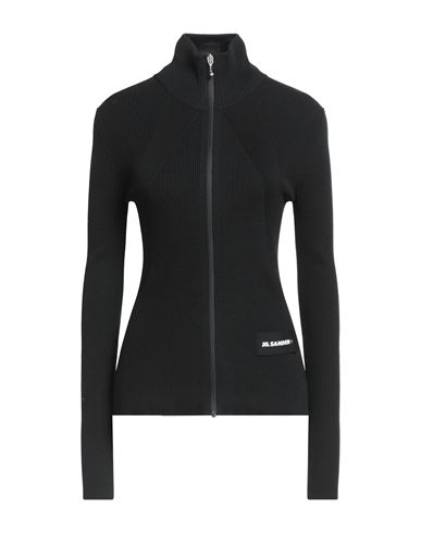 Jil Sander + Woman Cardigan Black Size 2 Wool, Polypropylene In Black