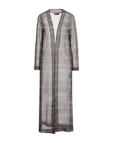 Missoni Woman Cardigan Camel Size 6 Metallic Fiber, Polyamide