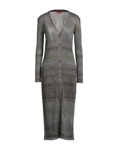 Missoni Woman Cardigan Military Green Size 8 Viscose, Metallic Fiber, Polyamide