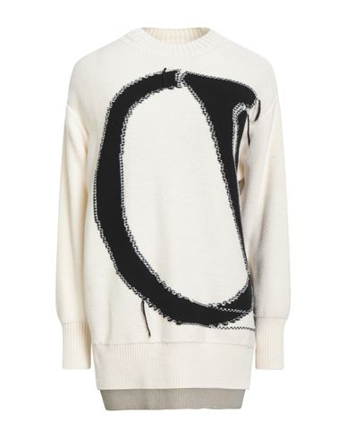 Off-white Woman Sweater Ivory Size S Wool In Neutral