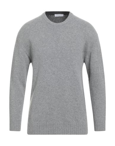 Majestic Filatures Man Sweater Light Grey Size M Wool, Cashmere In Gray