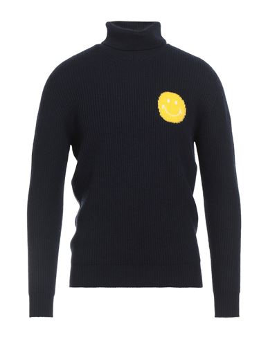 Joshua Sanders Joshua*s Man Turtleneck Midnight Blue Size Xl Merino Wool In Blue