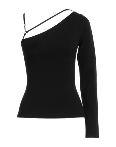 Anna Molinari Woman Top Black Size M Acrylic, Polyester In Black