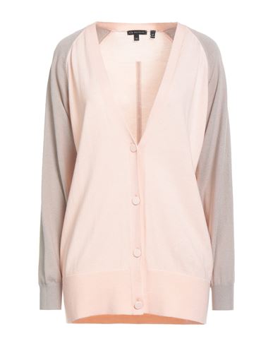 Armani Exchange Woman Cardigan Light Pink Size Xs Acrylic, Virgin Wool