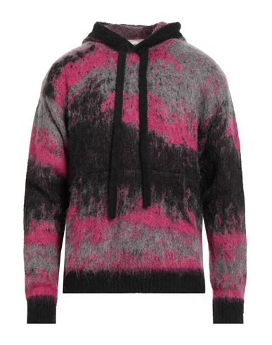 Atomofactory Man Sweater Black Size L Mohair Wool, Polyamide, Alpaca Wool In Black