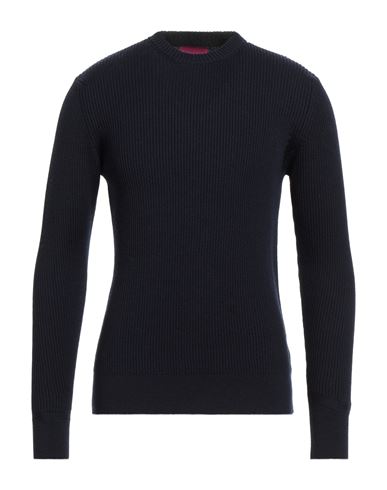 Capsule Knit Man Sweater Navy Size L Wool In Blue
