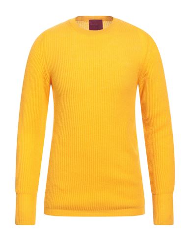 Capsule Knit Man Sweater Mandarin Size L Cashmere In Orange