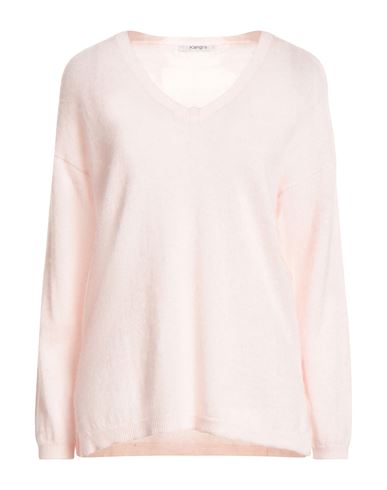Kangra Cashmere Kangra Woman Sweater Blush Size 6 Alpaca Wool, Cotton In Pink