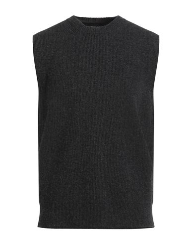 Roberto Collina Man Sweater Black Size 38 Wool In Black