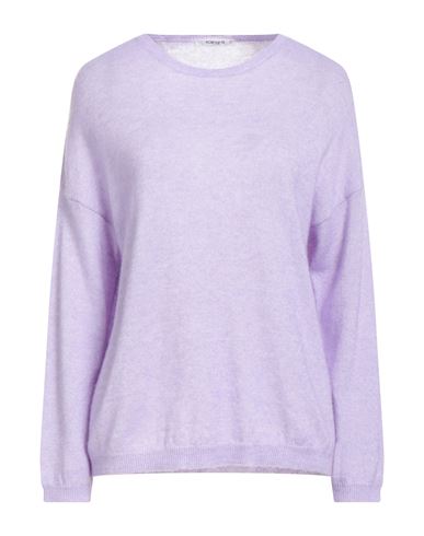 Kangra Cashmere Kangra Woman Sweater Lilac Size 8 Alpaca Wool, Cotton In Purple